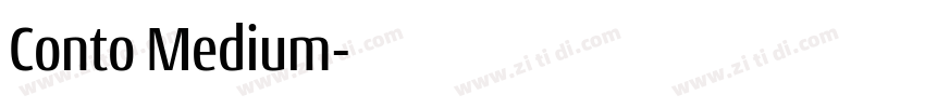 Conto Medium字体转换 Conto Medium字体转换